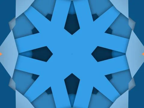 Kaleidoscope Geometric Pattern Footage Stock Illustration