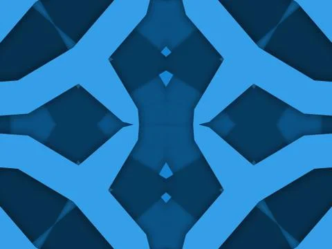 Kaleidoscope Geometric Pattern Footage Stock Illustration