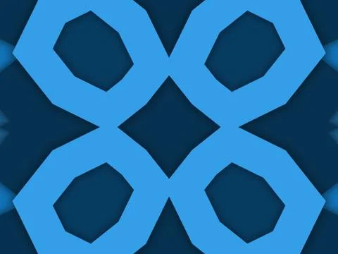 Kaleidoscope Geometric Pattern Footage Stock Illustration