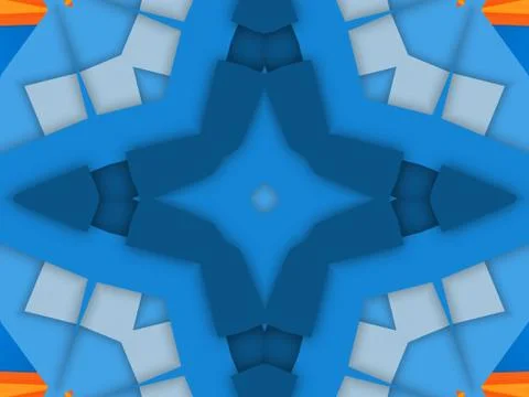Kaleidoscope Geometric Pattern Footage Stock Illustration