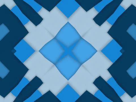 Kaleidoscope Geometric Pattern Footage Stock Illustration