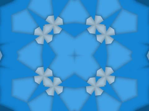 Kaleidoscope Geometric Pattern Footage Stock Illustration