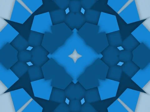Kaleidoscope Geometric Pattern Footage Stock Illustration