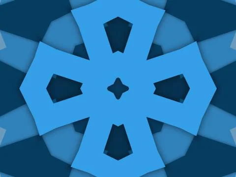 Kaleidoscope Geometric Pattern Footage Stock Illustration