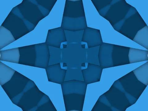 Kaleidoscope Geometric Pattern Footage Stock Illustration