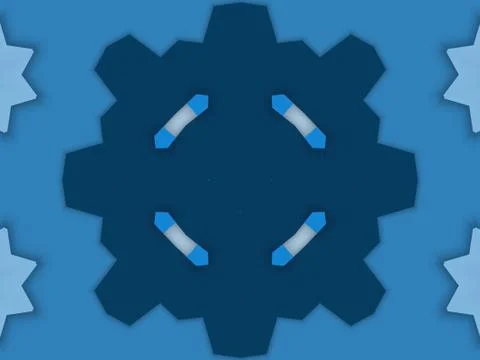 Kaleidoscope Geometric Pattern Footage Stock Illustration