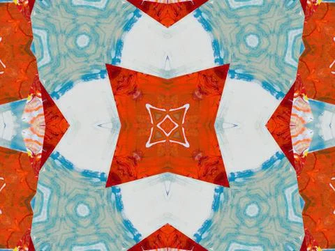 Kaleidoscope Geometric Pattern Footage Stock Illustration