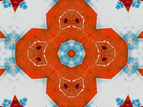 Kaleidoscope Geometric Pattern Footage Stock Illustration