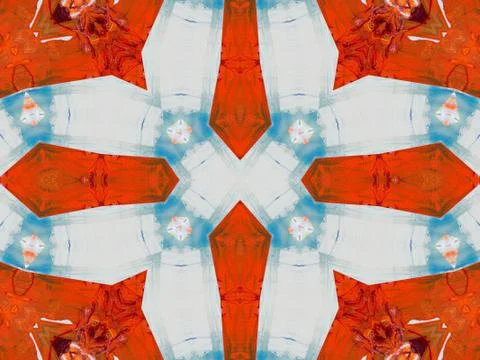 Kaleidoscope Geometric Pattern Footage Stock Illustration