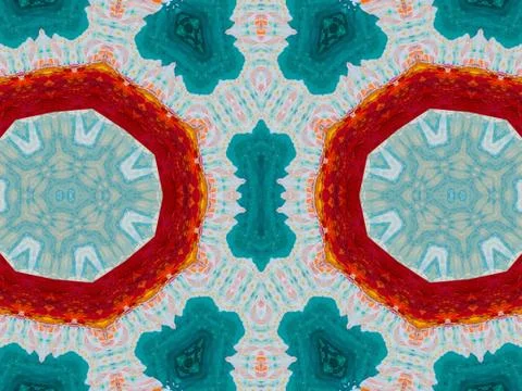 Kaleidoscope Geometric Pattern Footage Stock Illustration