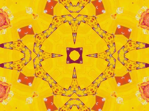 Kaleidoscope Geometric Pattern Footage Stock Illustration