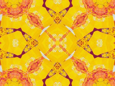 Kaleidoscope Geometric Pattern Footage Stock Illustration