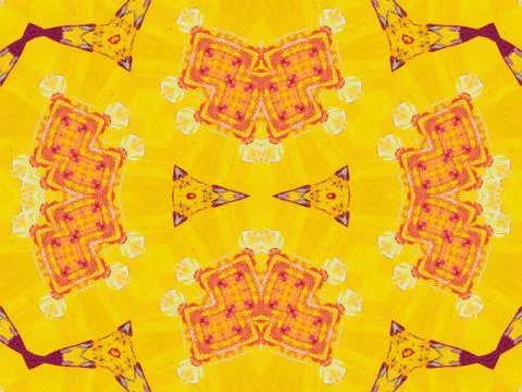 Kaleidoscope Geometric Pattern Footage Illustrazione stock