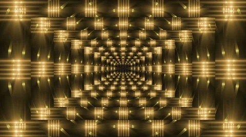 Kaleidoscope gold light, loop Stock Footage 41454633