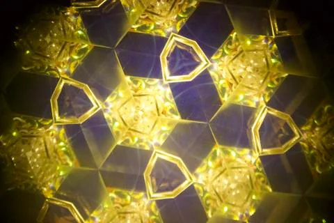 Kaleidoscope Gold Stock Photos