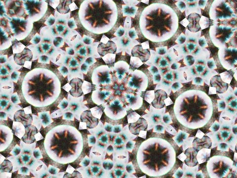 Kaleidoscope gray pattern of polygon shapes connected by transparent rhombuse Foto stock