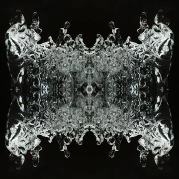 Kaleidoscope, ice butterfly 스톡 사진