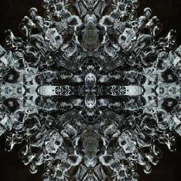 Kaleidoscope, ice star 스톡 사진