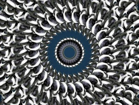 Kaleidoscope illusion Stock-Illustration