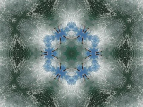 Kaleidoscope illusion Stock Illustration