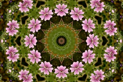 Kaleidoscope illusion Stock Illustration
