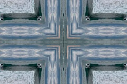 Kaleidoscope illusion Stock Illustration
