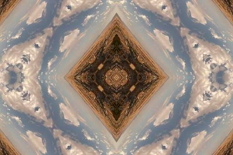 Kaleidoscope illusion Stock Illustration