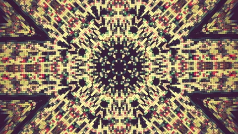 Kaleidoscope Imitation Aesthetics: Captivating Patterns for Multimedia Projects. Stock Footage 245455046