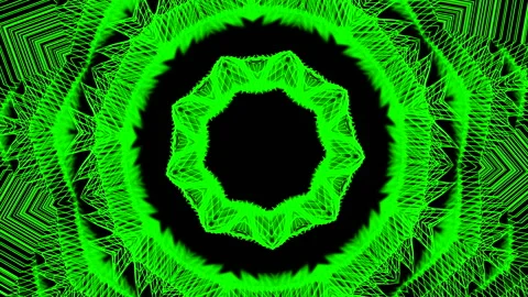 Kaleidoscope Imitation Background. Design. Dynamic pattern with star shapes and Stock Footage 248711110