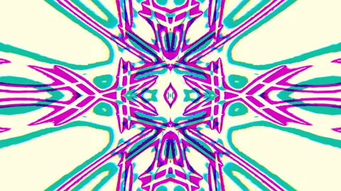 Kaleidoscope Imitation: Mesmerizing Patterns in Motion for Visual Projects. Stock Footage 245455030