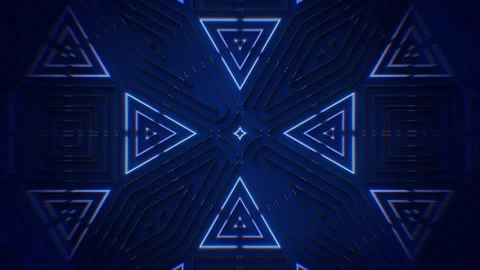 Kaleidoscope Light in Blue Stock Footage 273301472