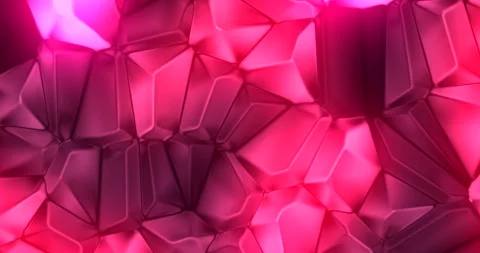 Kaleidoscope, light pattern and effect with abstract motion and gem for pink Stockbeeldmateriaal 287536580