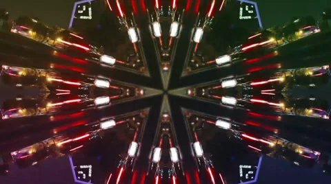 Kaleidoscope lights Stock Footage 38415273