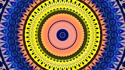 Kaleidoscope Loop: Aesthetic Meditation Visual for Creative Projects Stock Footage 286921307