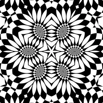 Kaleidoscope mandala abstract background Illustrazione stock