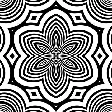 Kaleidoscope mandala abstract background Stock Illustration