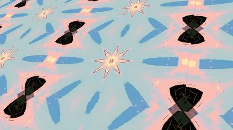 Kaleidoscope mandala abstract Stock Illustration