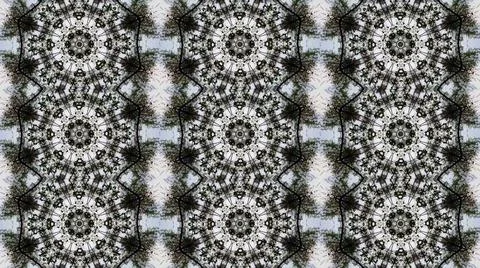 Kaleidoscope mandala abstract Stock Illustration