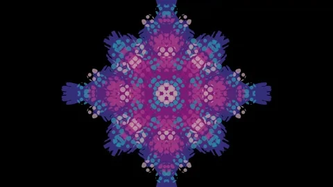 Kaleidoscope mandala animation. 库存影片 247690139