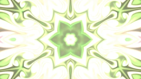 Kaleidoscope Mandala Art Design Abstract Background Loop Stock Footage
