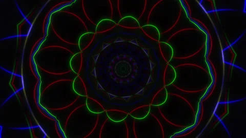 Kaleidoscope Mandala Loop Stock Footage 337769533