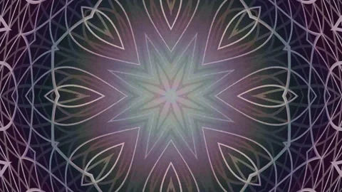 Kaleidoscope mandala pattern abstract background loop a mesmerizing video Video stock 334656508