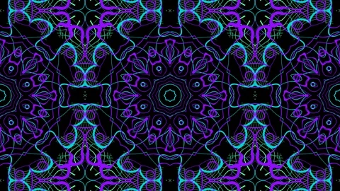 Kaleidoscope, mandala vj loop Stock Footage 109296765