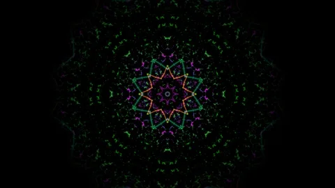Kaleidoscope, mandala vj loop Stock Footage 111155512