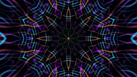Kaleidoscope, mandala vj loop Stock Footage 113151749