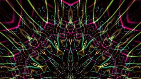 Kaleidoscope, mandala vj loop Stock Footage 113153578