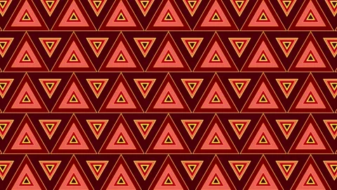 Kaleidoscope of many triangles of different colors Stock Footage 147724560