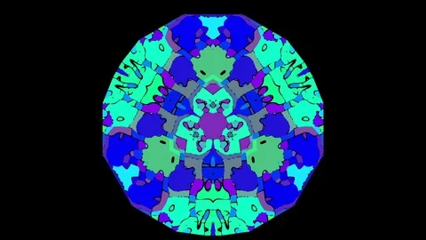Kaleidoscope mosaic low poly background animation. Stock Footage 103681504
