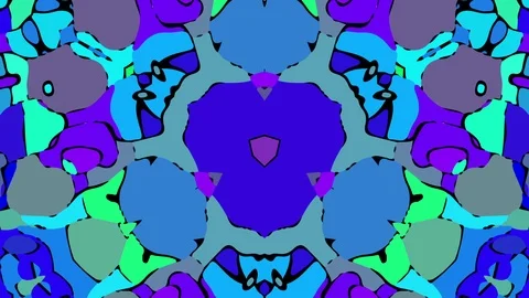 Kaleidoscope mosaic low poly background animation. Stock Footage 103681575