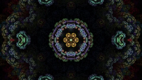 Kaleidoscope Motion Graphics Background - Loopable - HD Stock Footage 92592915